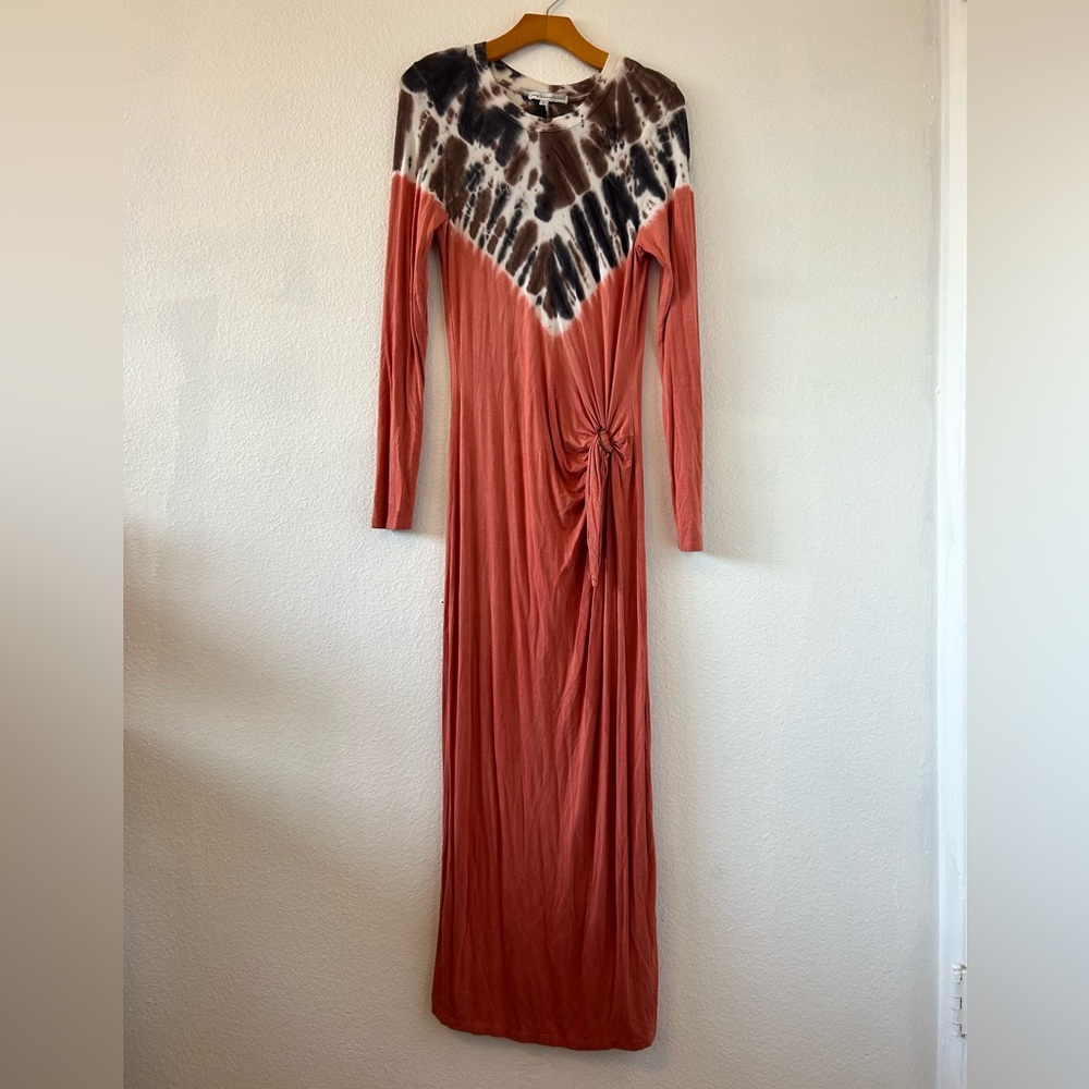 Young Fabulous & Broke Tie Dye Long Sleeve Maxi Dress Size L